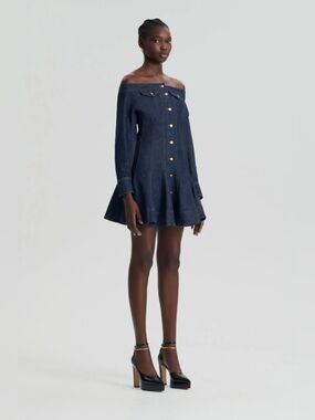 Scanlan Theodore NWOT Indigo Denim Dress -size 6